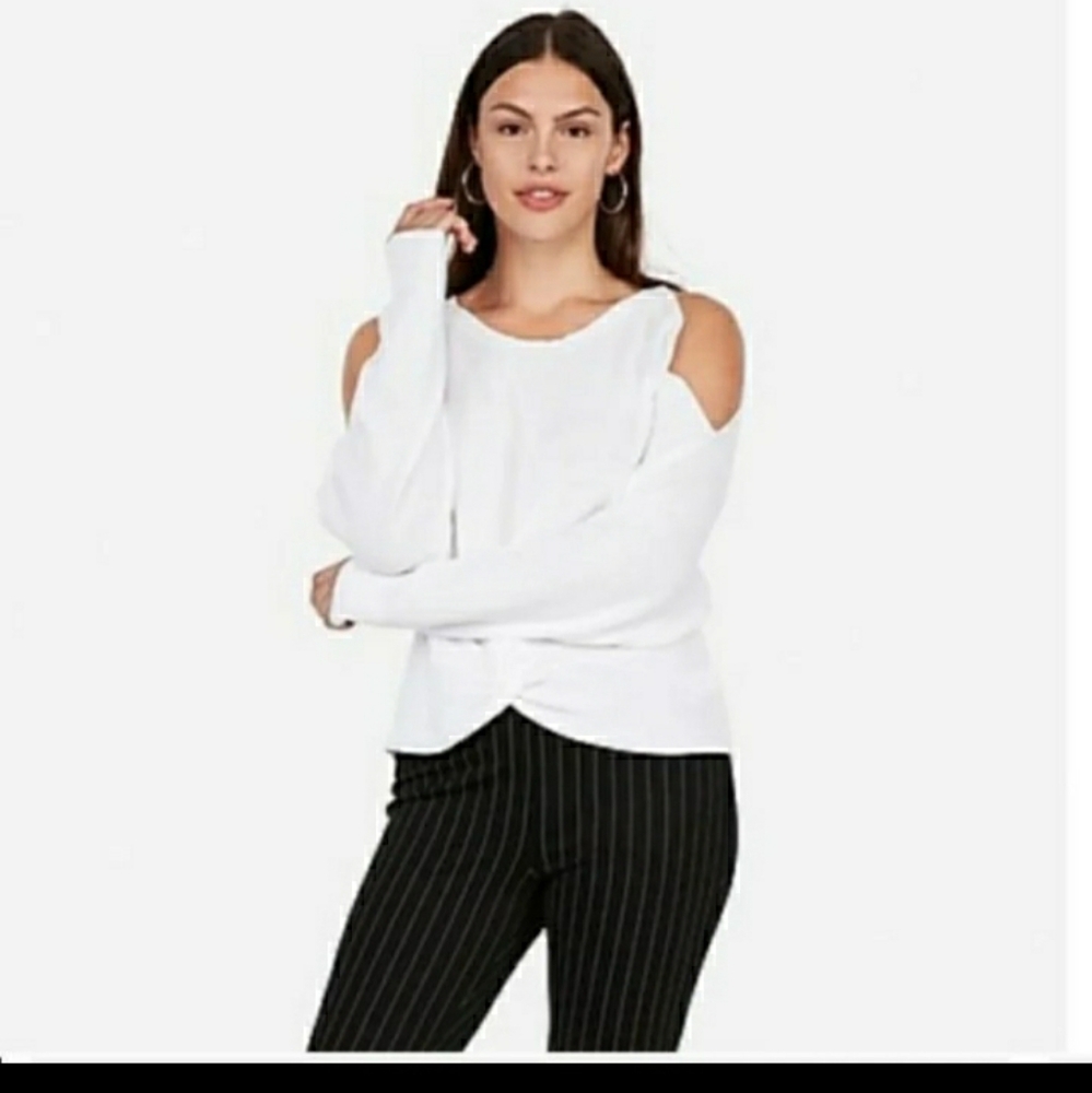 White Express sweater